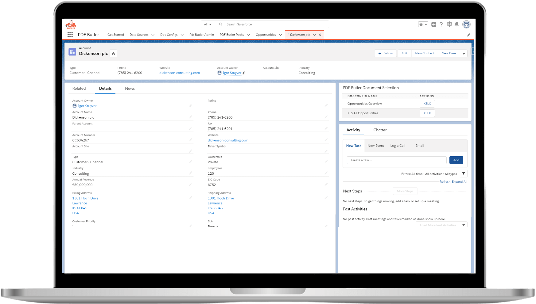 PDF Butler Configuration