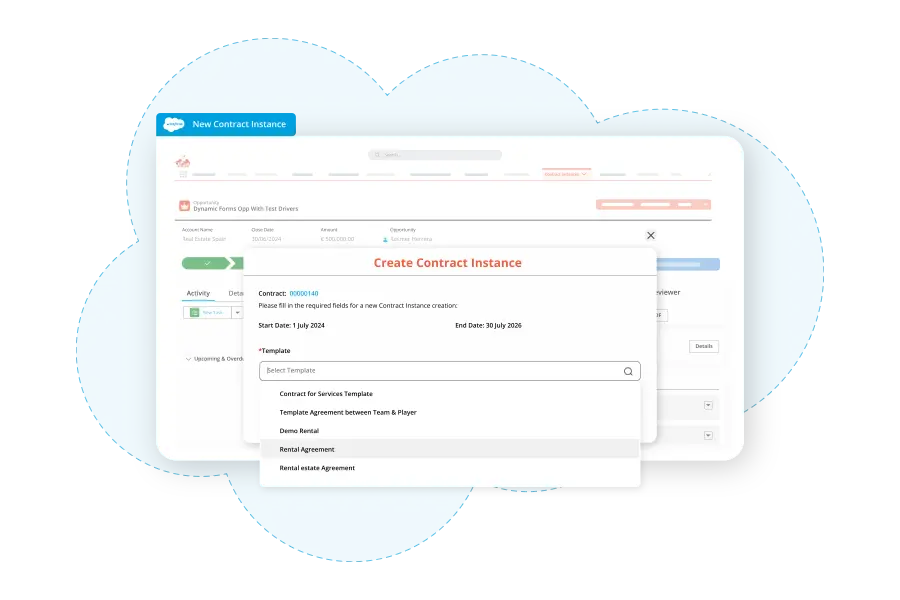 Manage contracts without leaving Salesforce