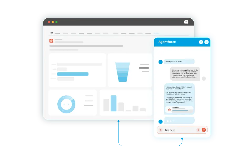 Works with your existing Salesforce automation