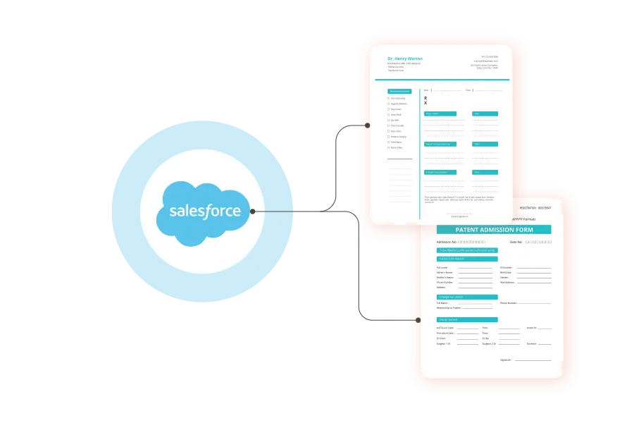 Keep patient data inside Salesforce